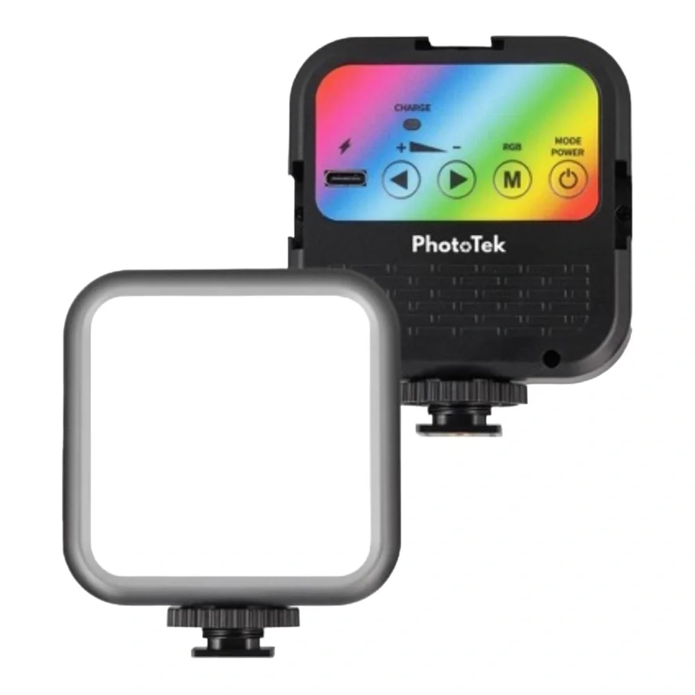 PhotoTek Universal RGB Portable Rechargeable Video Light - New with Tags (NWT)